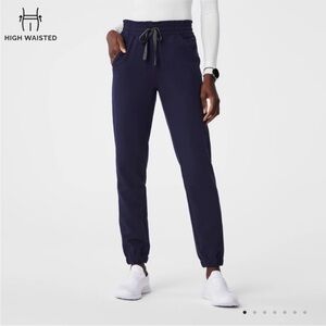 Figs Navy High Waisted Regina Pants XXS